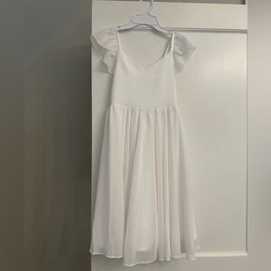 Ivory chiffon dress  girls size 6